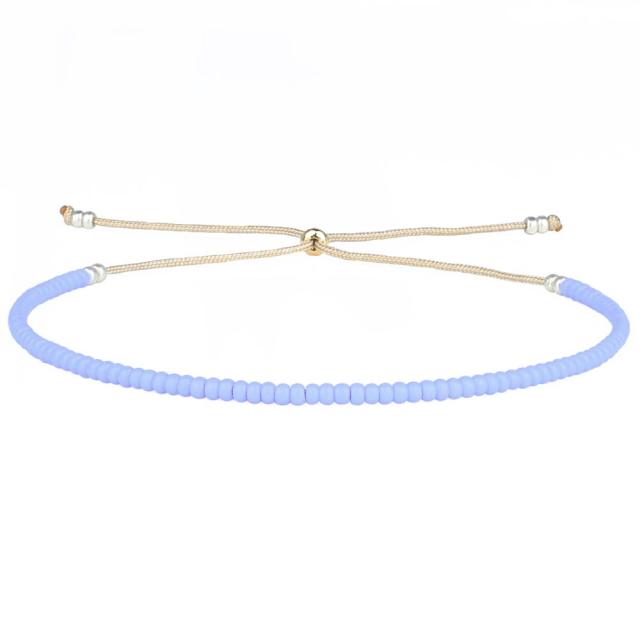 Bracelet en perles de rocaille Miyuki aux couleurs vives et ombrées au néon