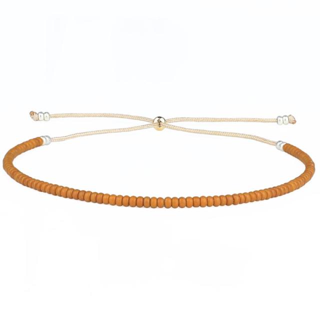 Bracelet en perles de rocaille Miyuki aux couleurs vives et ombrées au néon