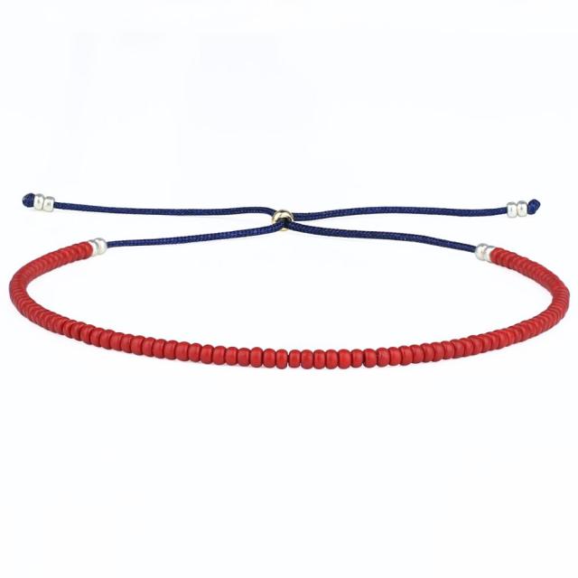 Bracelet en perles de rocaille Miyuki aux couleurs vives et ombrées au néon