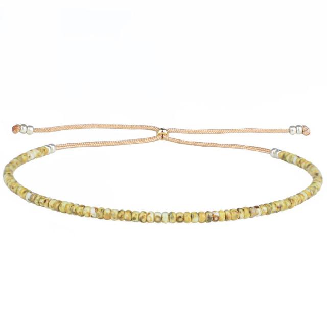 Bracelet en perles de rocaille Miyuki aux couleurs vives et ombrées au néon
