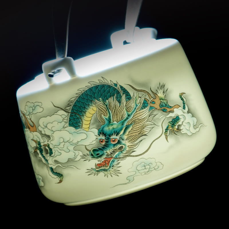 Théière Kung Fu vintage en céramique Dragon Mountain Fisherman 600 ml
