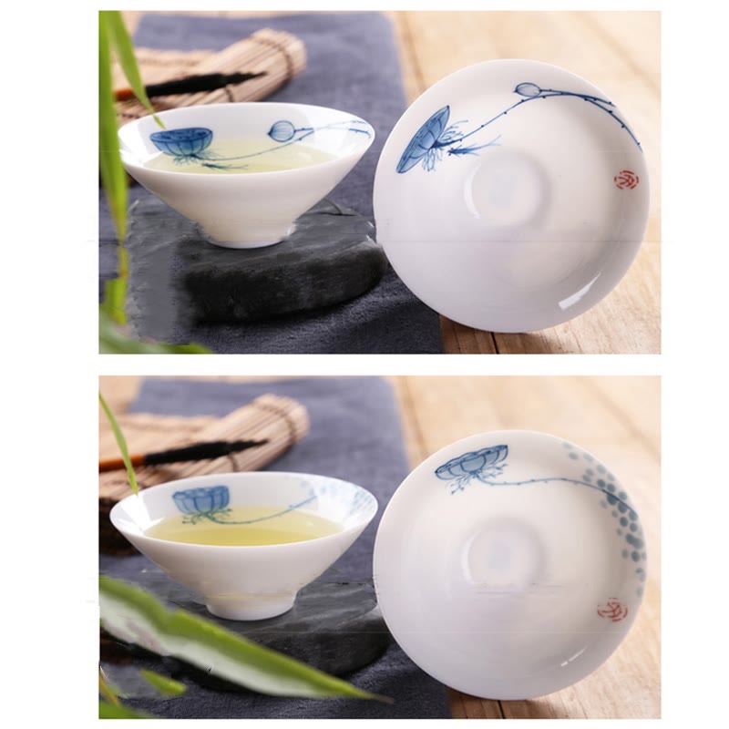 Tasse à thé Kung Fu vintage en céramique | Décor zen 60 ml