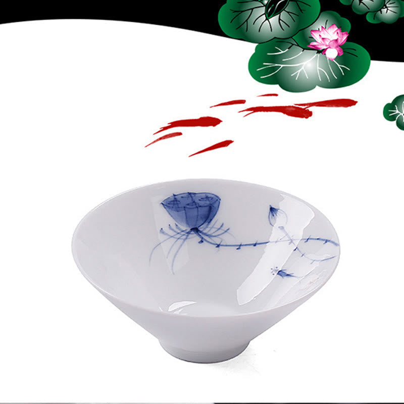 Tasse à thé Kung Fu vintage en céramique | Décor zen 60 ml