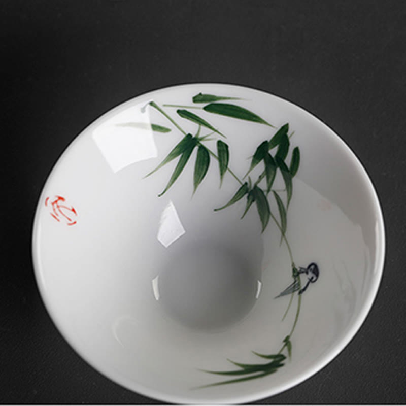 Tasse à thé Kung Fu vintage en céramique | Décor zen 60 ml