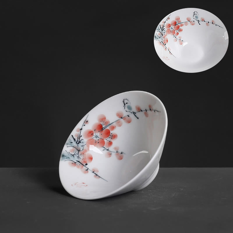 Tasse à thé Kung Fu vintage en céramique | Décor zen 60 ml