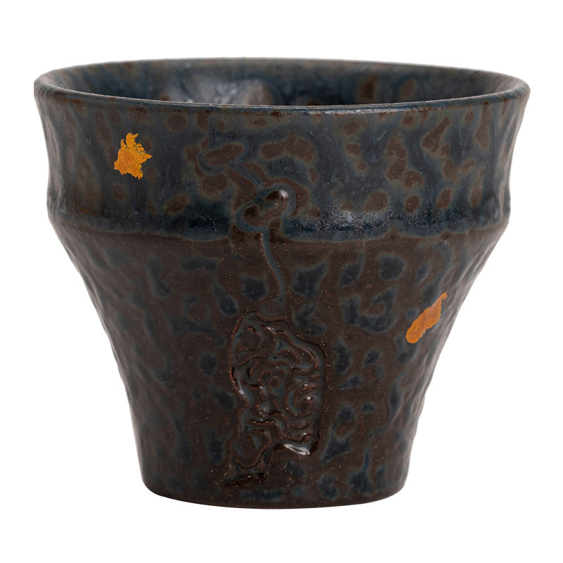 Tasse à thé vintage en céramique 50 ml pour rituels de l'espace sacré