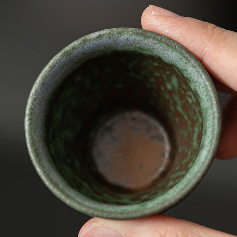 Tasse à thé vintage en céramique 50 ml pour rituels de l'espace sacré
