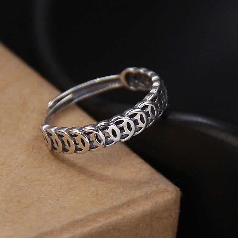 Bague porte-bonheur vintage en cuivre | Bijou spirituel ajustable