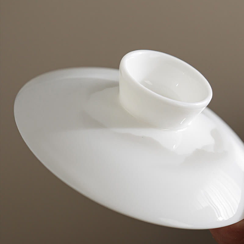 Ensemble de tasses à thé Gaiwan en porcelaine peinte à l'encre vintage pour la méditation