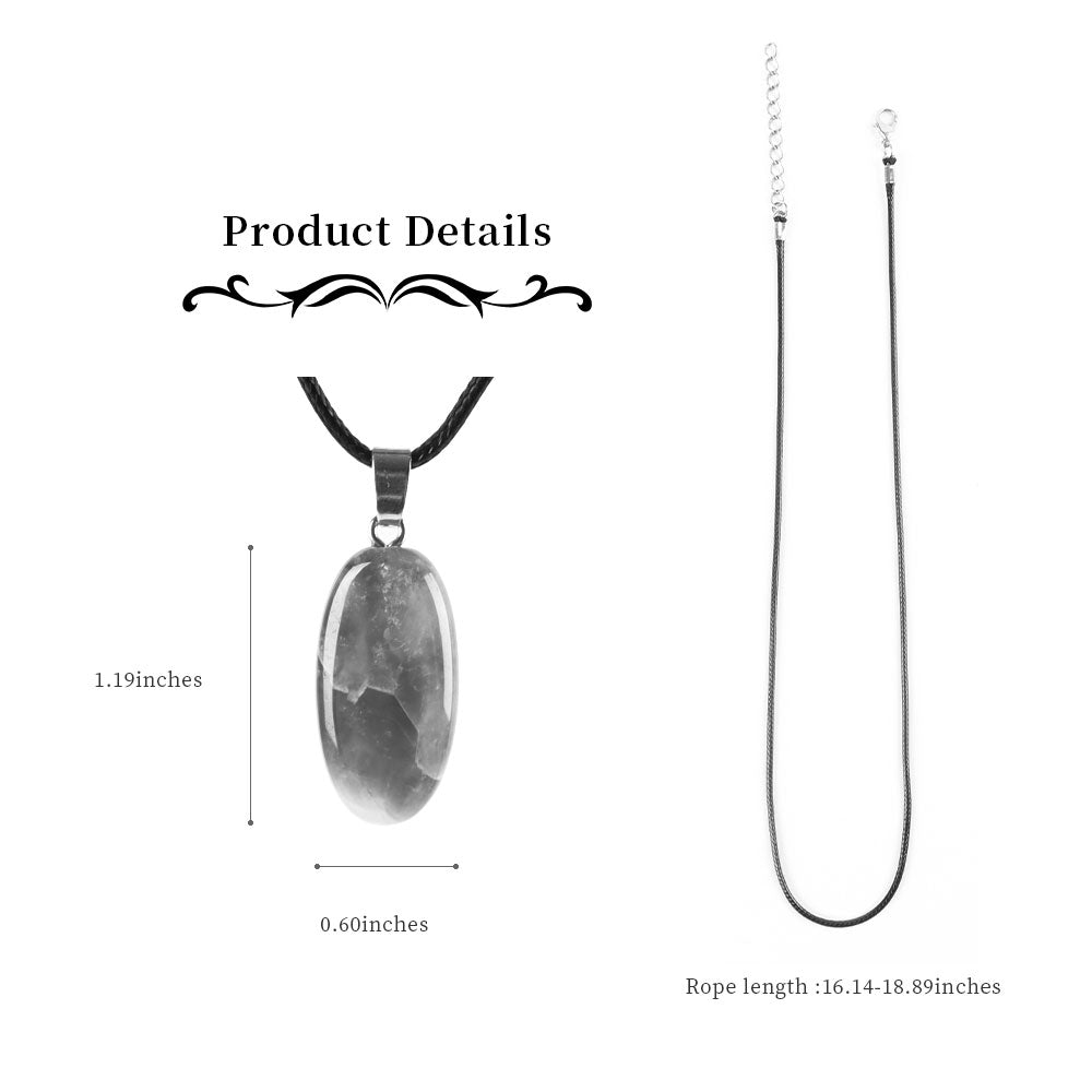 Pendentif en cristal d'améthyste en forme de goutte d'eau pour apaiser et clarifier