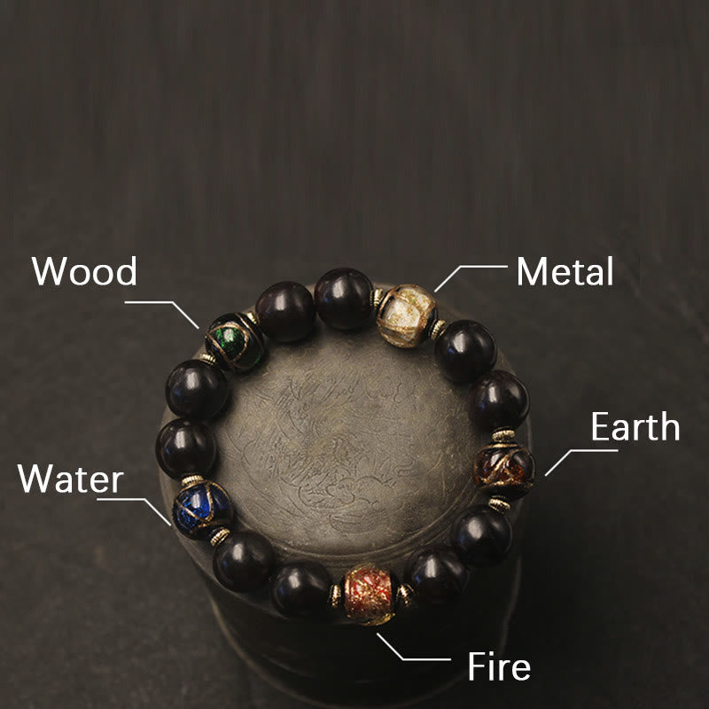 Bracelet de richesse spirituelle en verre Liuli de 14 mm, parfum de savon occidental