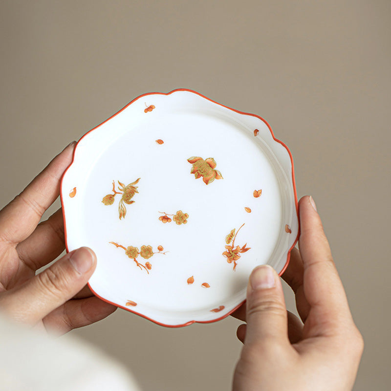 Service Gaiwan en porcelaine blanche pour décoration zen et rituels du thé