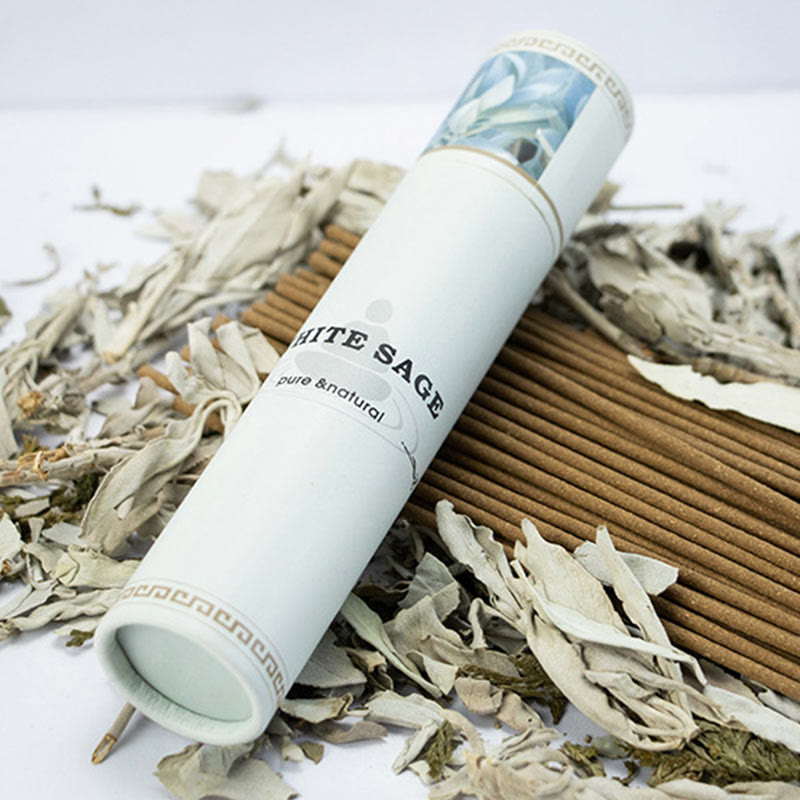 Bâtonnets d'encens à la sauge blanche | Encens rituel purifiant 60 pièces