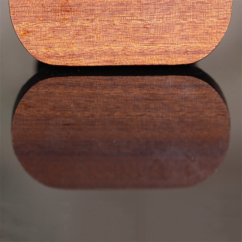 Statue de Bouddha en bois 7x7,5 cm Figurine Sérénité Guru Rinpoché
