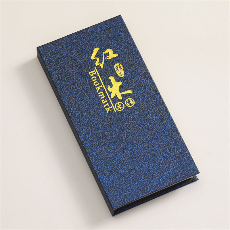 Marque-page décoratif zen en bois avec motifs de chrysanthèmes, d'orchidées, de bambou et de prunier