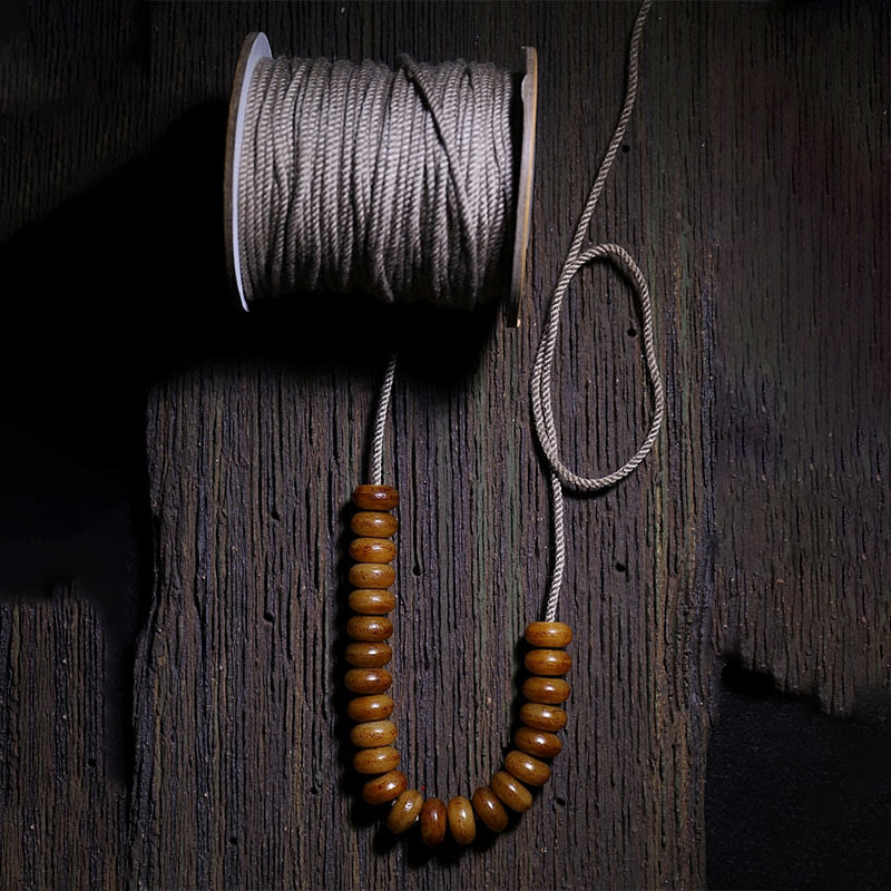 Bracelet de protection en os de yak avec perle dzi à trois yeux - 108 perles