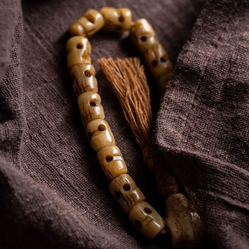 Bracelet spirituel en os de yak | Protection et équilibre énergétique