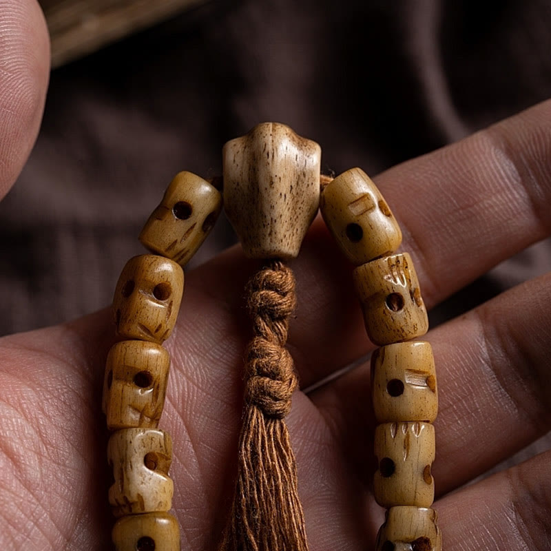 Bracelet spirituel en os de yak | Protection et équilibre énergétique