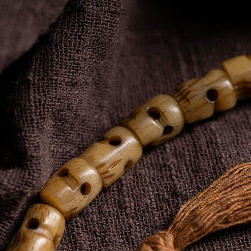 Bracelet spirituel en os de yak | Protection et équilibre énergétique
