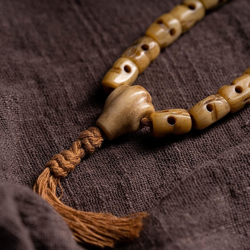 Bracelet spirituel en os de yak | Protection et équilibre énergétique