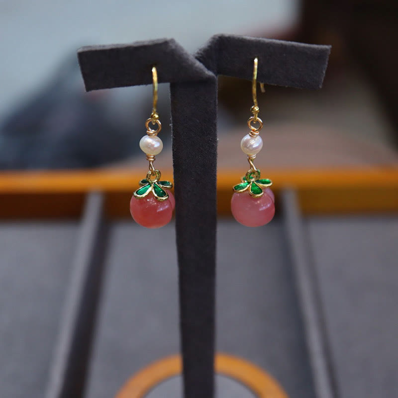 Ensemble de bijoux en perles d'agate Yanyuan, cuivre plaqué or, 3 pièces, énergie positive