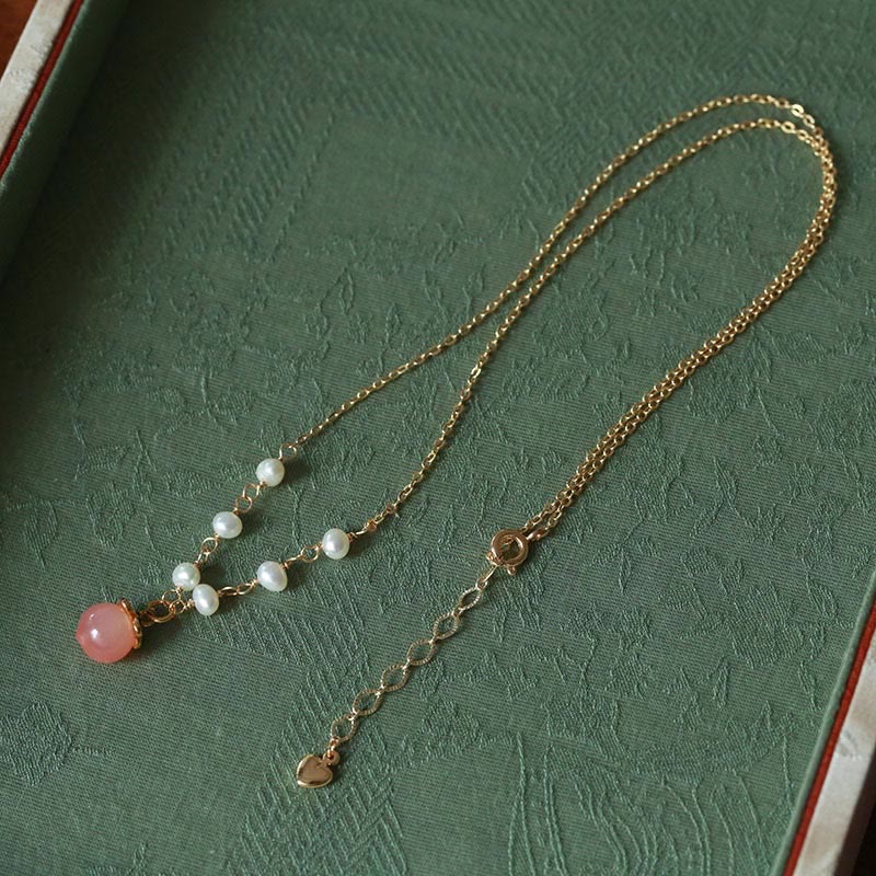 Ensemble de bijoux en perles d'agate Yanyuan, cuivre plaqué or, 3 pièces, énergie positive