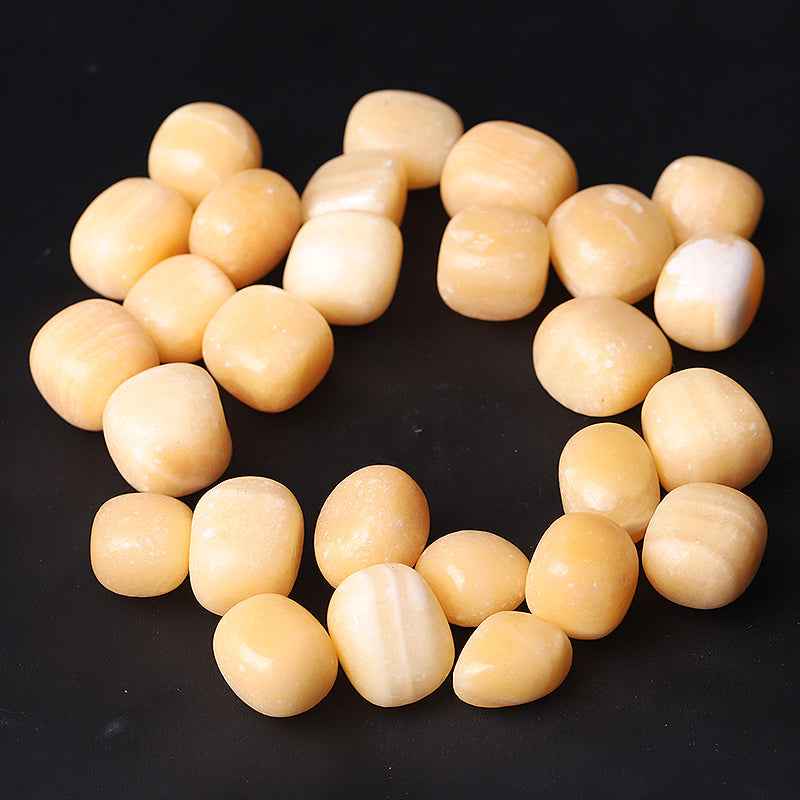 Yellow Jade Crystal Cube 0.95 inch Healing Stone