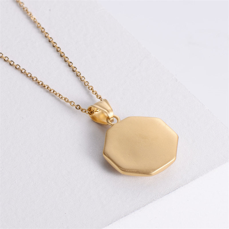 Collier Yin Yang en acier titane équilibre et harmonie