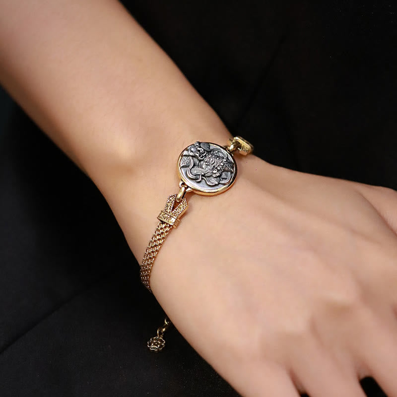 Bracelet de protection en argent 925 Zakiram Déesse de la richesse