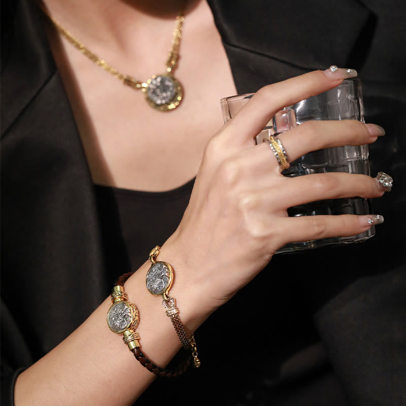 Bracelet de protection en argent 925 Zakiram Déesse de la richesse