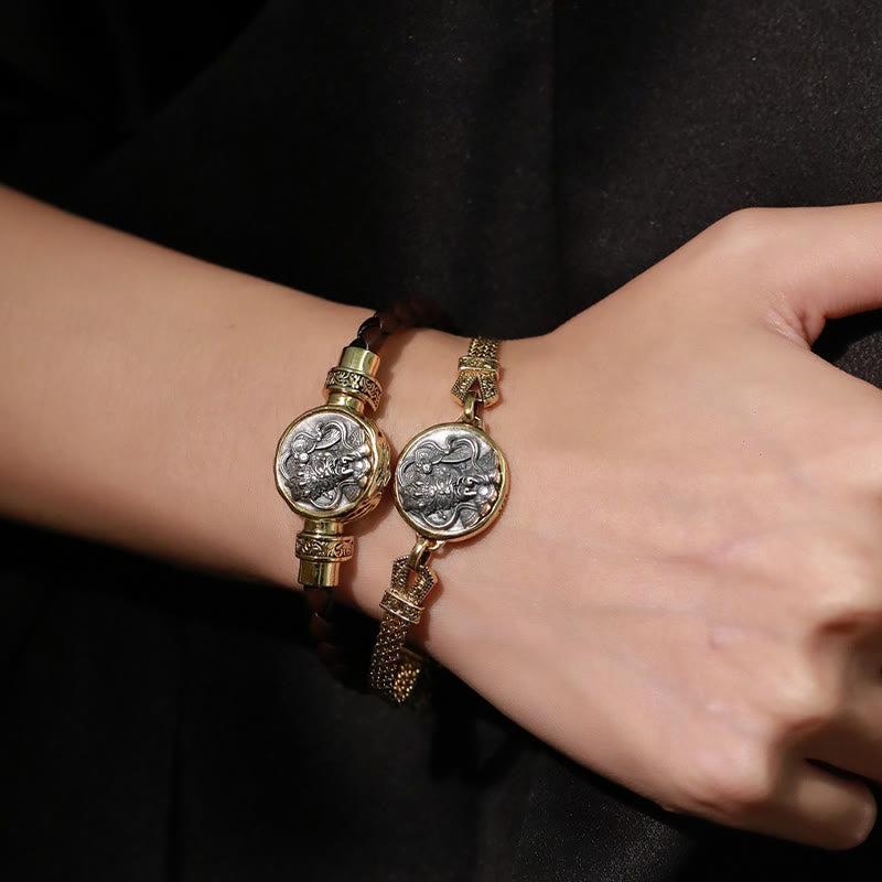 Bracelet de protection en argent 925 Zakiram Déesse de la richesse