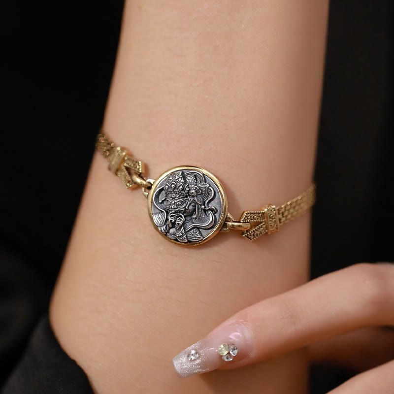 Bracelet de protection en argent 925 Zakiram Déesse de la richesse