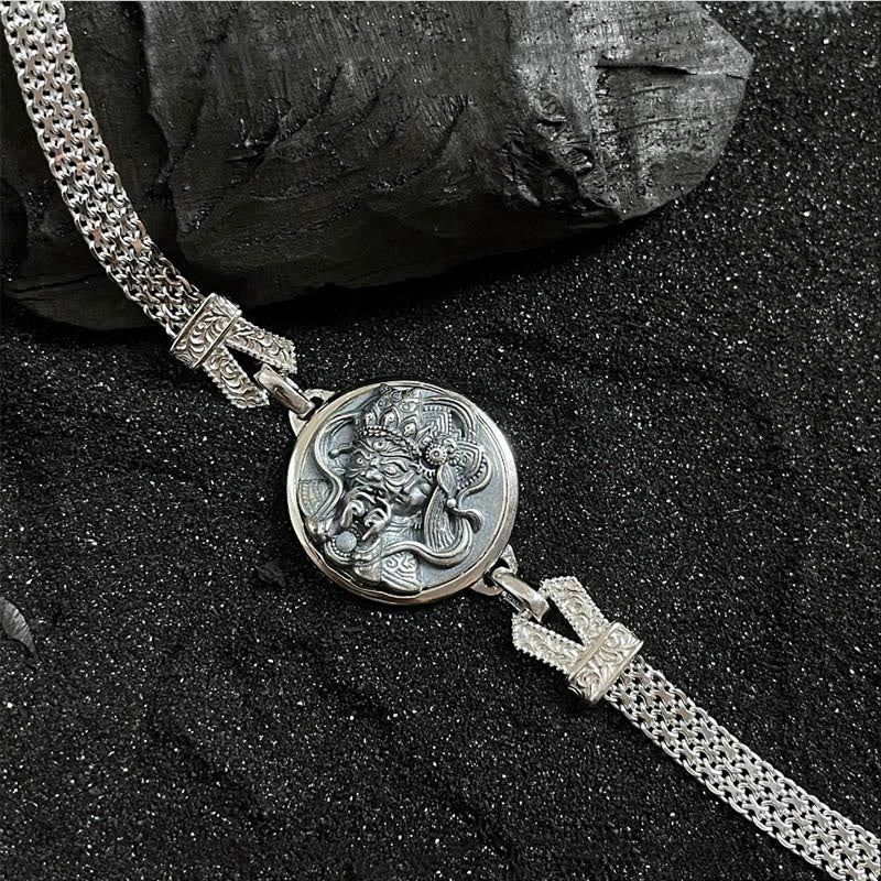 Bracelet de protection en argent 925 Zakiram Déesse de la richesse