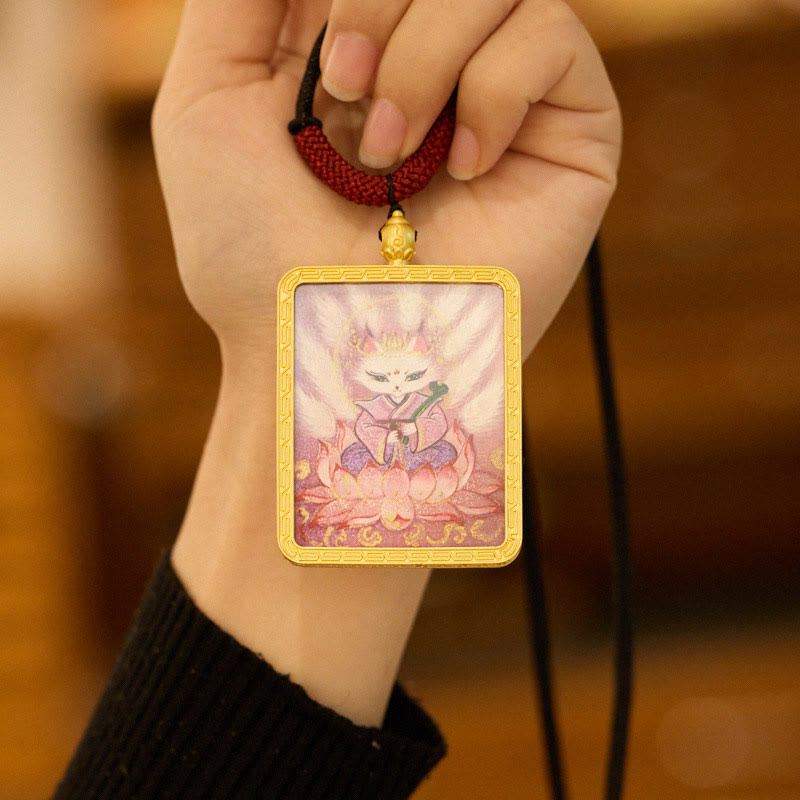 Collier spirituel Zakiram du renard à neuf queues | Richesse et protection