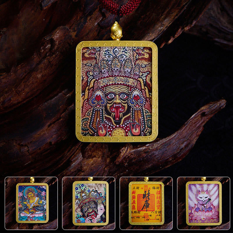 Collier spirituel Zakiram du renard à neuf queues | Richesse et protection