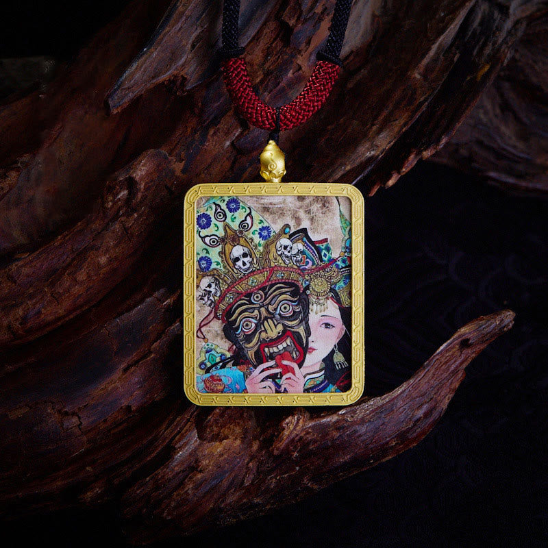 Collier spirituel Zakiram du renard à neuf queues | Richesse et protection
