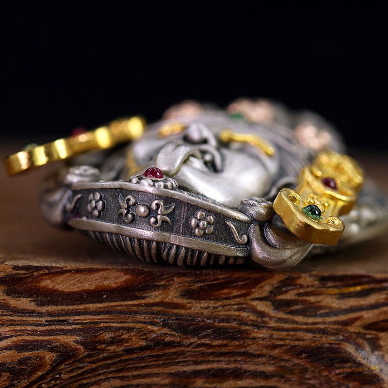 Collier en argent Zakiram | Pendentif de protection de la déesse de la richesse