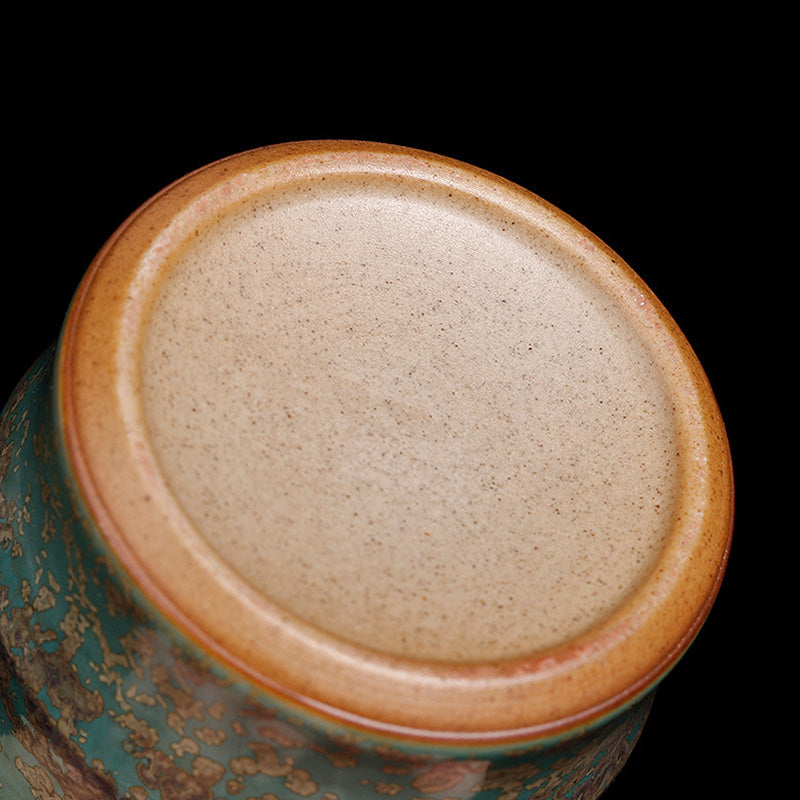 Tasse à thé Zen en céramique et bambou 80 ml pour les rituels du thé Kung Fu