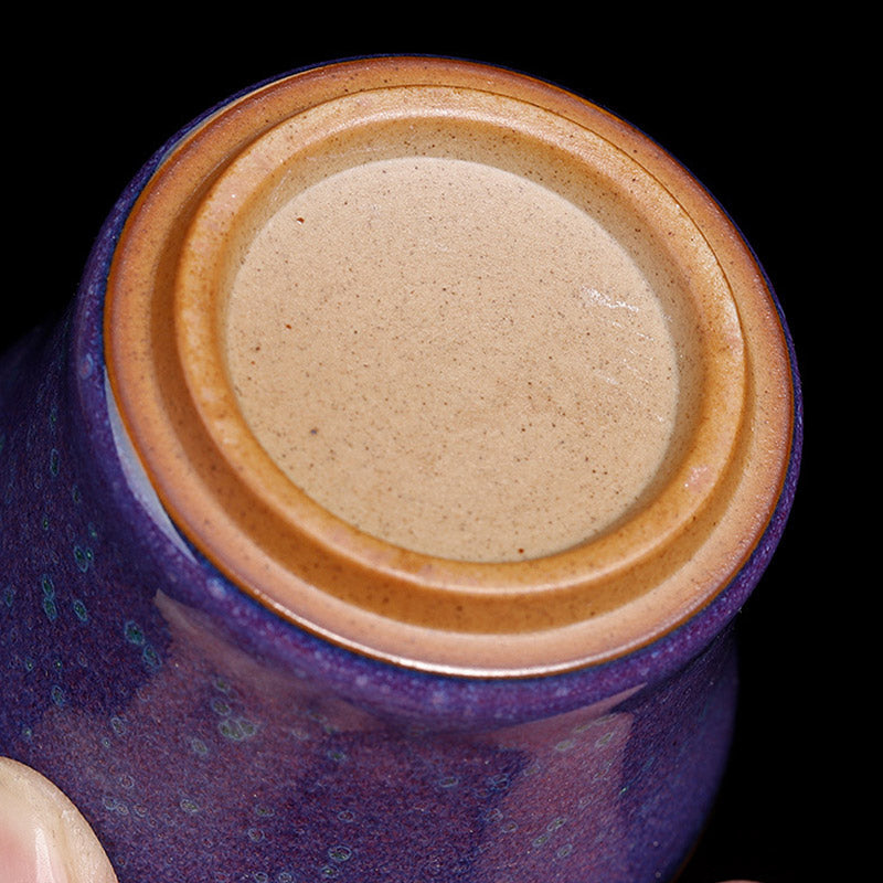 Tasse à thé Zen en céramique et bambou 80 ml pour les rituels du thé Kung Fu