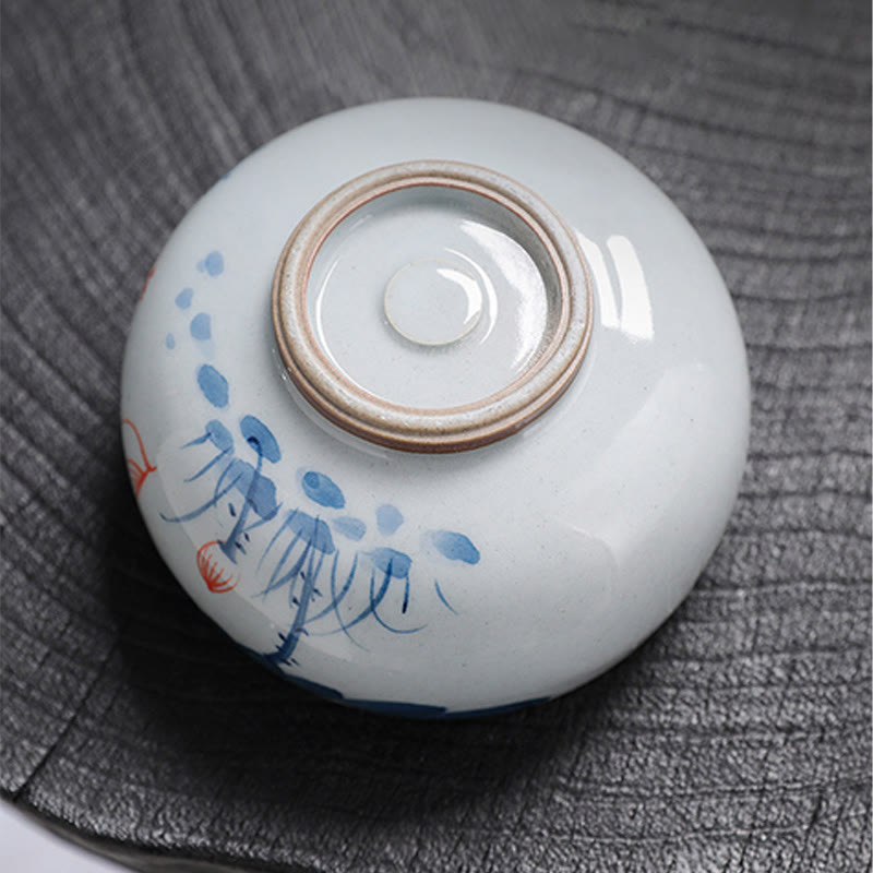Tasse à thé en céramique de bambou Zen Lotus pour la méditation et le renouveau