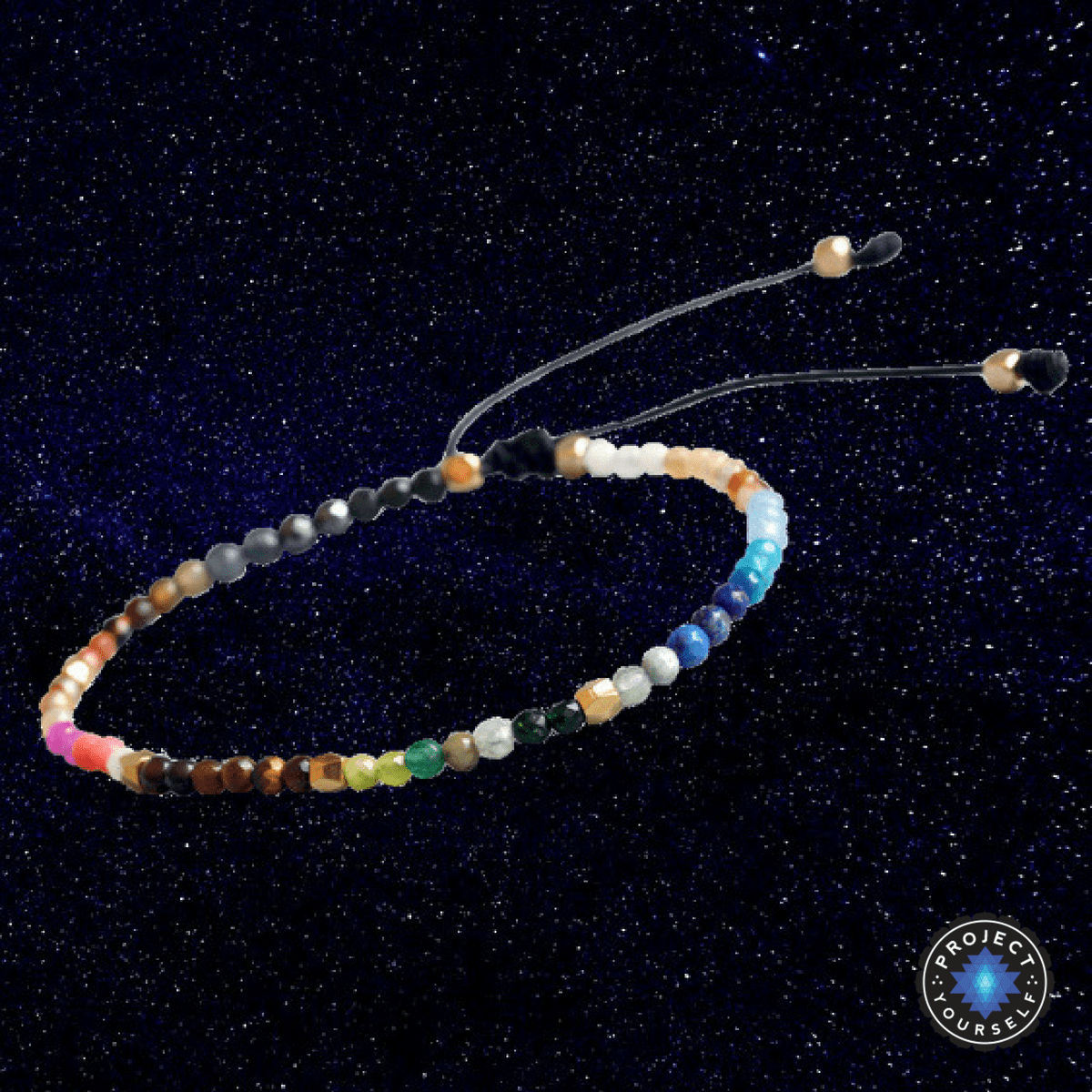 Bracelet en cristal du zodiaque avec des accents en argent thaïlandais
