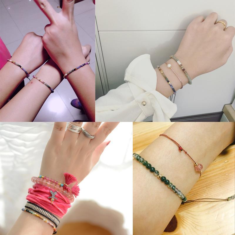Bracelet en cristal du zodiaque avec des accents en argent thaïlandais