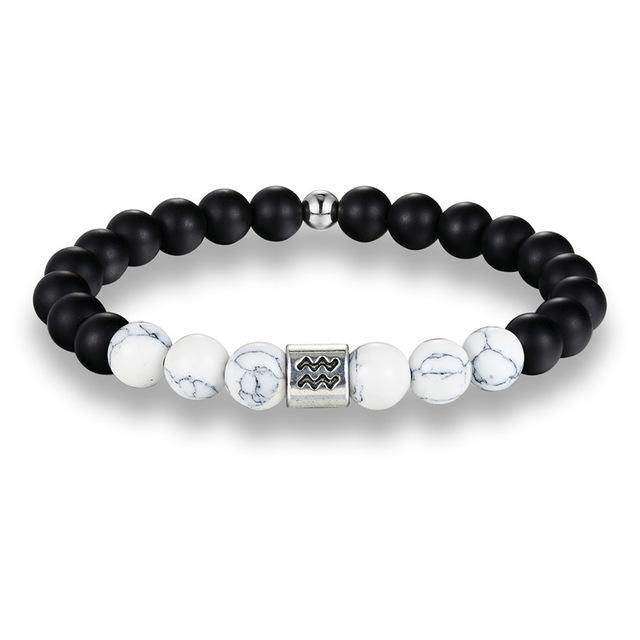 Bracelet Howlite Zodiac pour l'équilibre spirituel