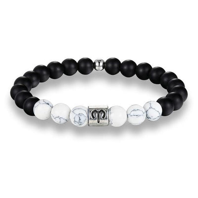 Bracelet Howlite Zodiac pour l'équilibre spirituel