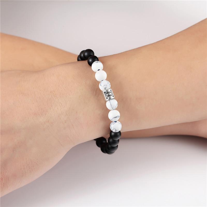Bracelet Howlite Zodiac pour l'équilibre spirituel