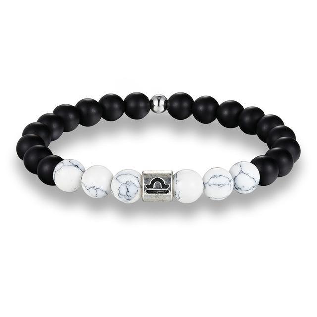 Bracelet Howlite Zodiac pour l'équilibre spirituel
