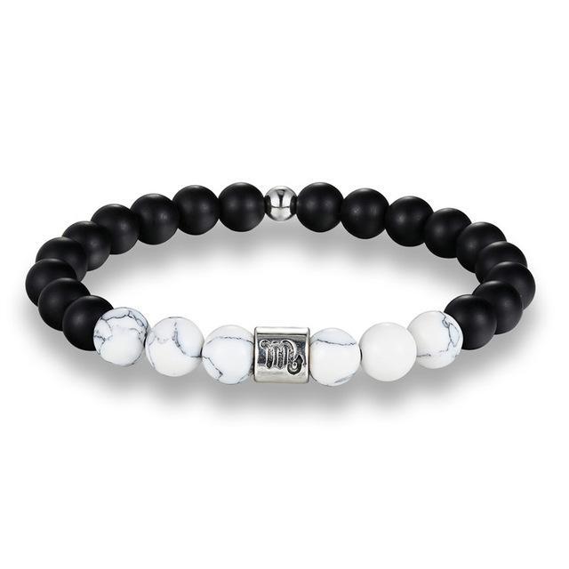Bracelet Howlite Zodiac pour l'équilibre spirituel